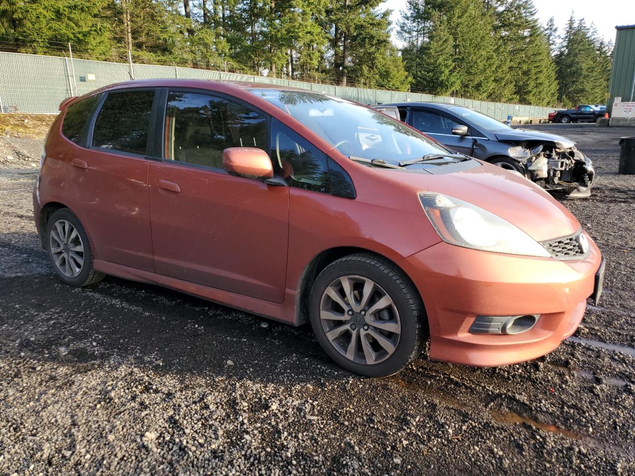 2012 Honda Fit VIN JHMGE8H52CC007628 Copart auction photo, rear end damage thumbnail 4