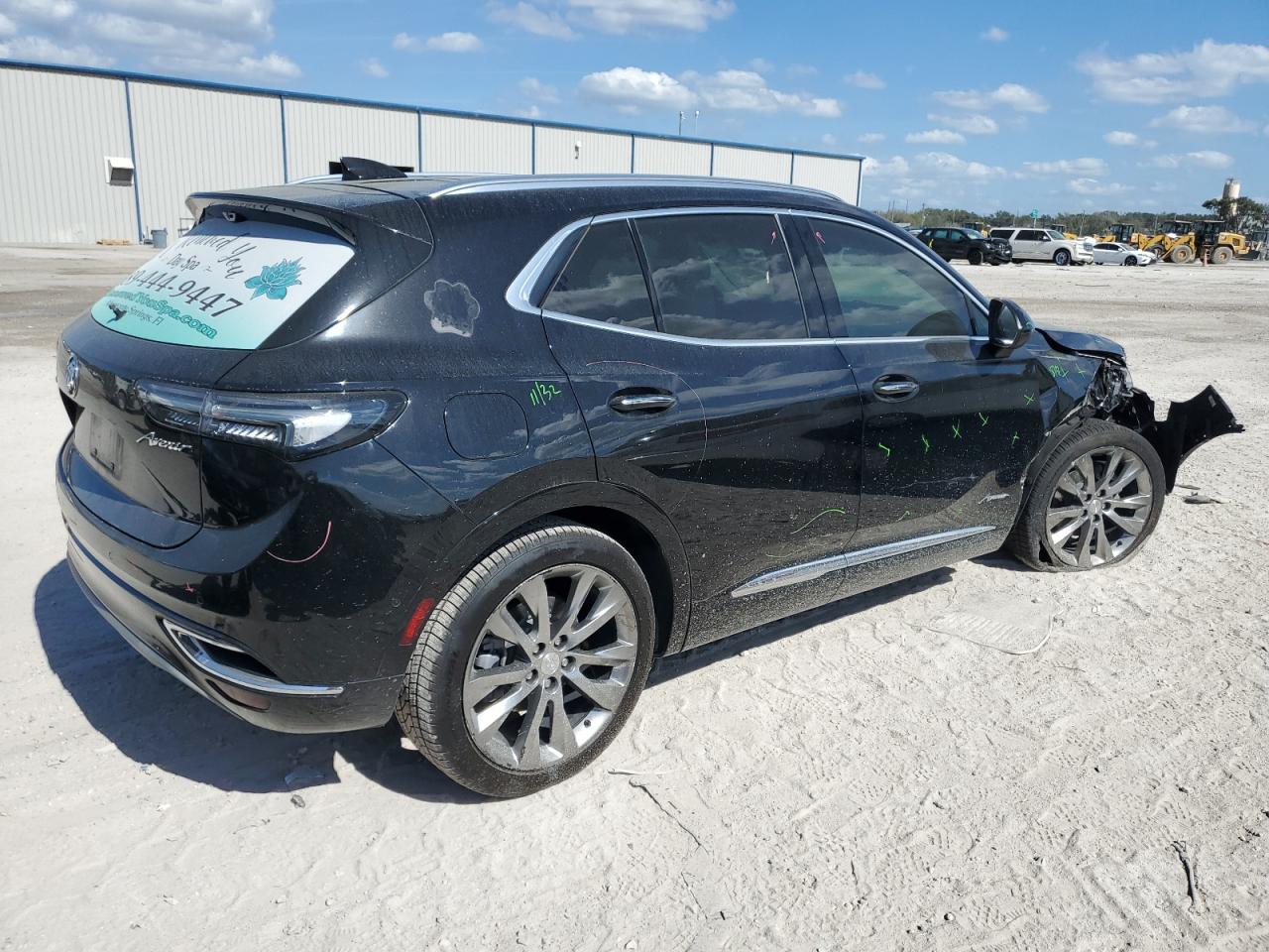 2021 Buick Envision VIN LRBFZRR40MD120467 Copart auction photo, front end / side damage thumbnail 3