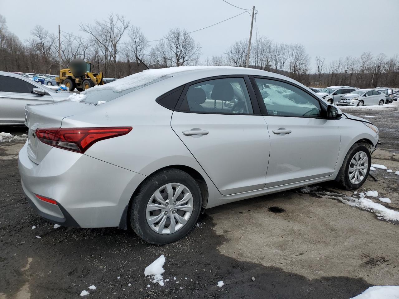 2020 Hyundai Accent VIN 3KPC24A60LE103349 Copart auction photo, front end / minor dent/scratches damage thumbnail 3