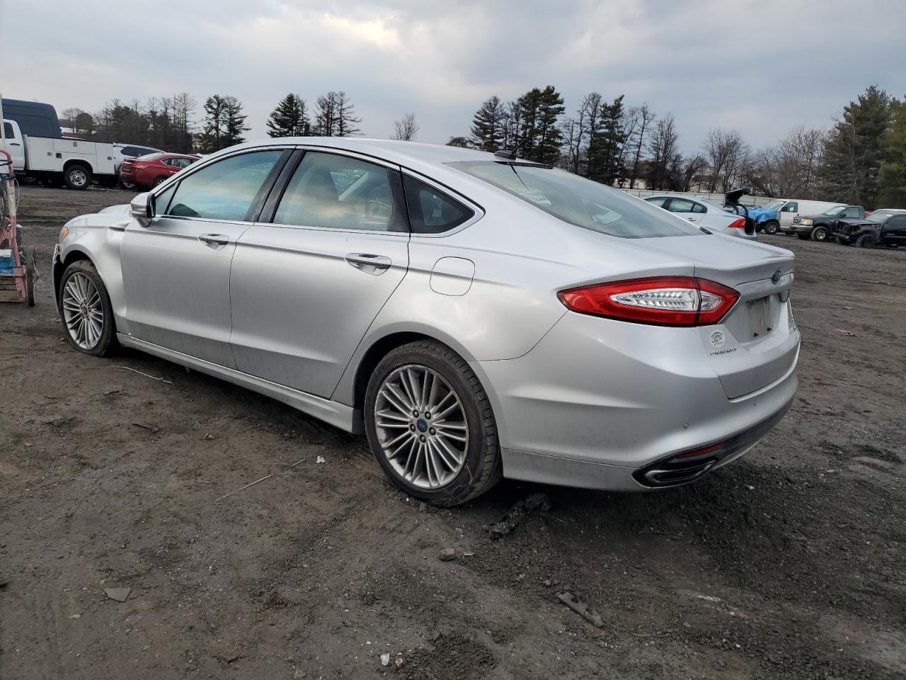 2014 Ford Fusion VIN 3FA6P0H97ER288234 Copart auction photo, side / front end damage thumbnail 2