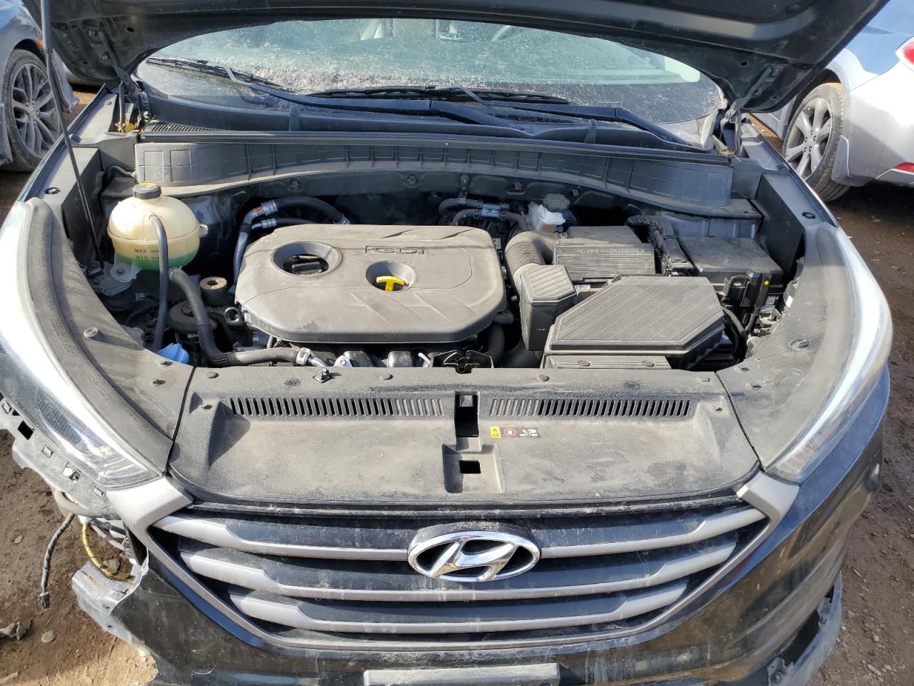 2016 Hyundai Tucson VIN KM8J3CA41GU052363 Copart auction photo, vandalism damage thumbnail 13