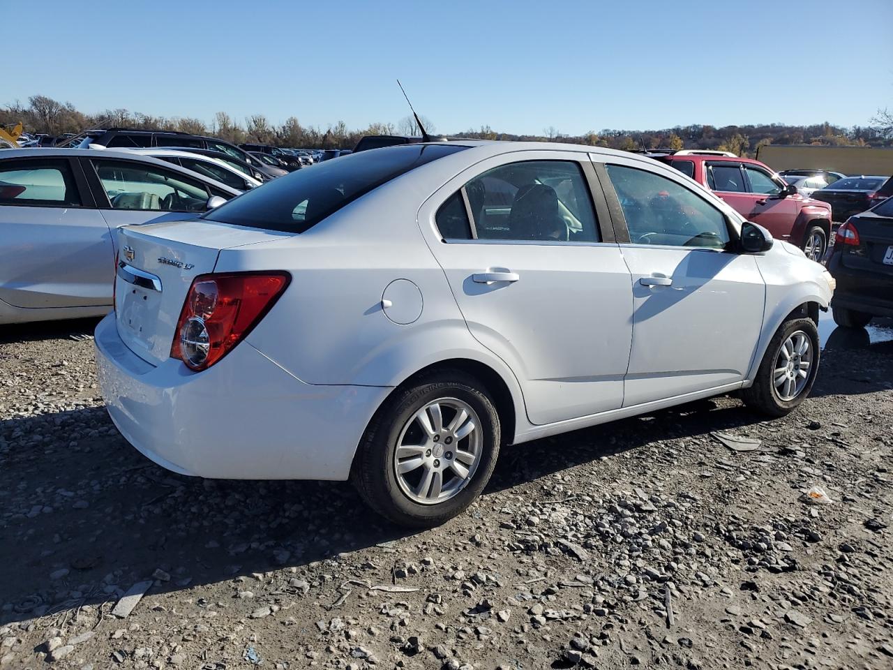 2013 Chevrolet Sonic VIN 1G1JC5SG2D4120103 Copart auction photo, side / front end damage thumbnail 3