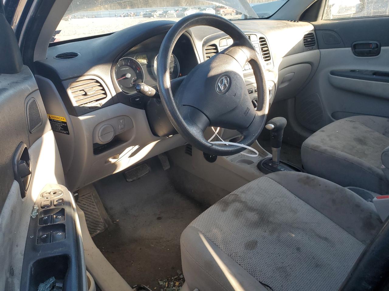 2007 Hyundai Accent VIN KMHCN46C37U127718 Copart auction photo, all over damage thumbnail 8