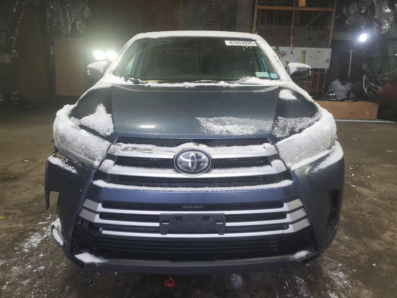 2019 Toyota Highlander VIN 5TDBZRFH6KS935460 Copart auction photo, front end damage thumbnail 5