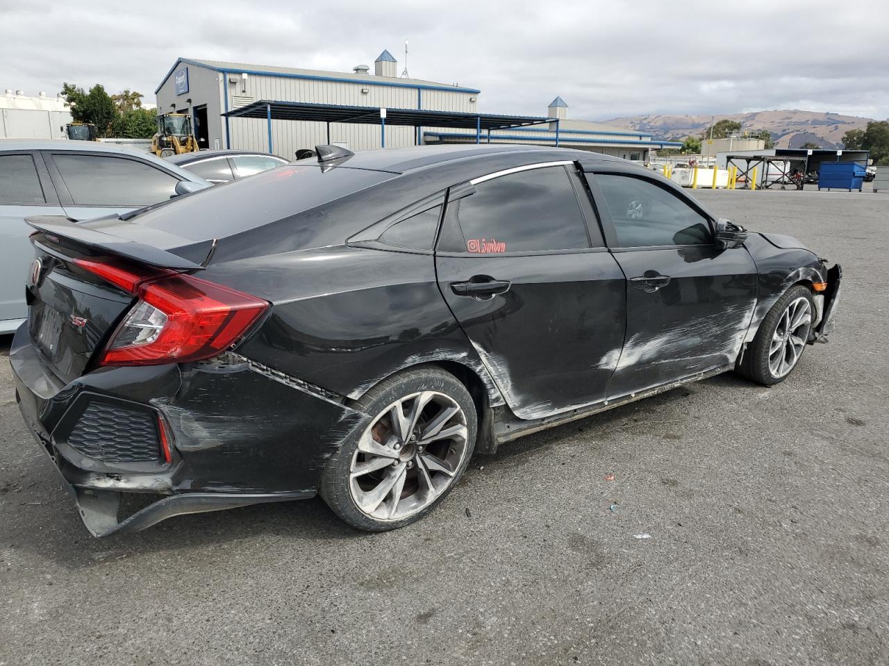 2019 Honda Civic VIN 2HGFC1E57KH700576 Copart auction photo, all over damage thumbnail 3