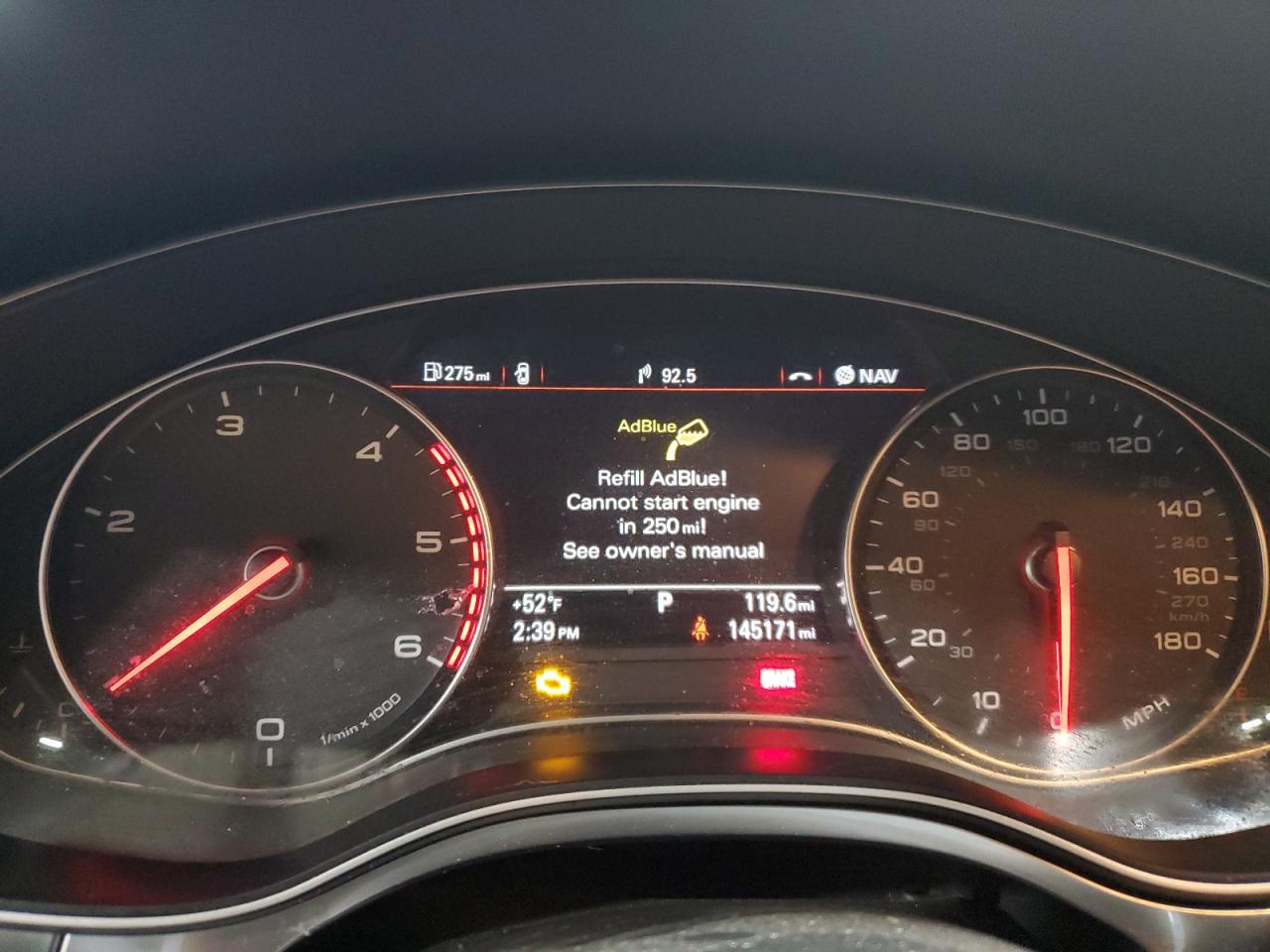 2014 Audi A6 VIN WAUFMAFC5EN007748 Copart auction photo, front end damage thumbnail 9