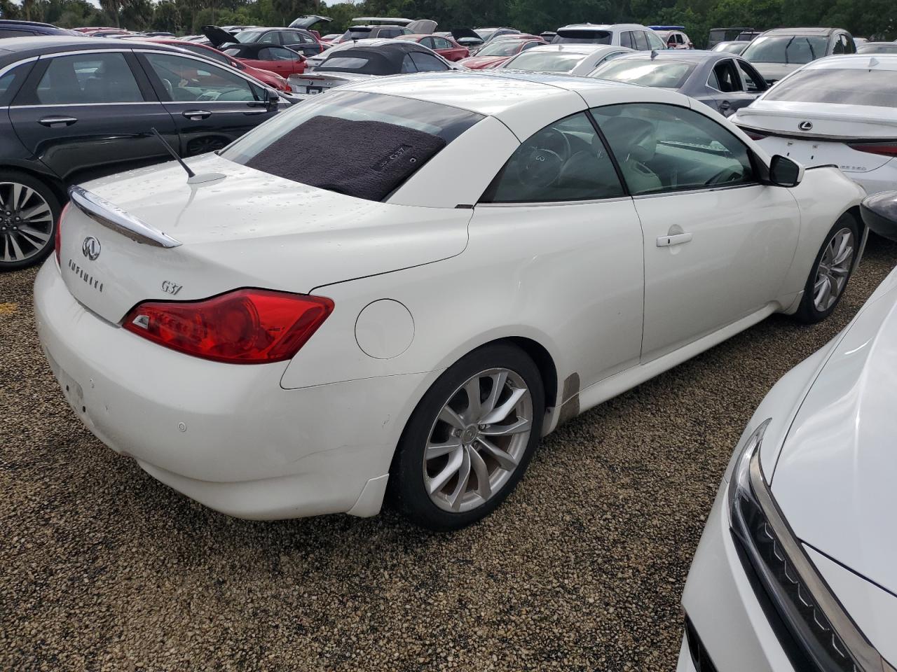 2013 Infiniti G VIN JN1CV6FEXDM771717 Copart auction photo, water/flood damage thumbnail 3