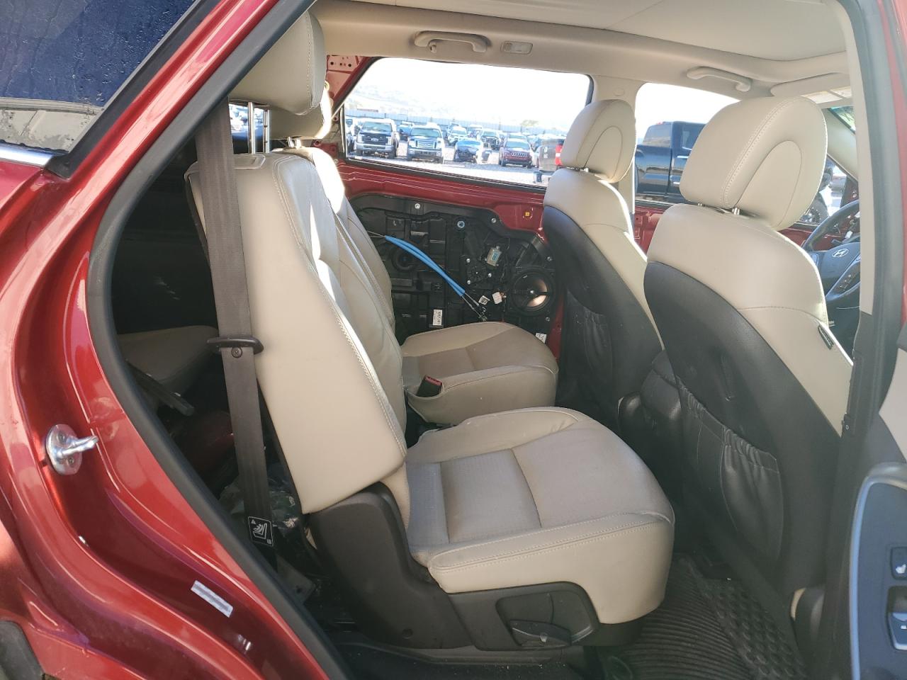 2014 Hyundai Santa Fe VIN KM8SRDHF3EU063653 Copart auction photo, front end / side damage thumbnail 10