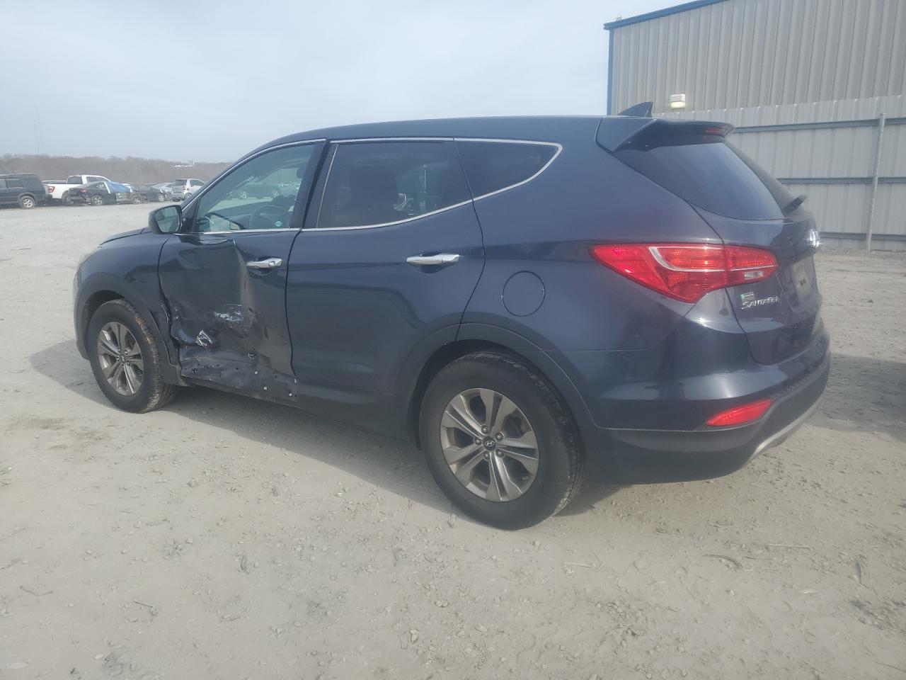 2016 Hyundai Santa Fe VIN 5XYZT3LB2GG348318 Copart auction photo, front end / side damage thumbnail 2