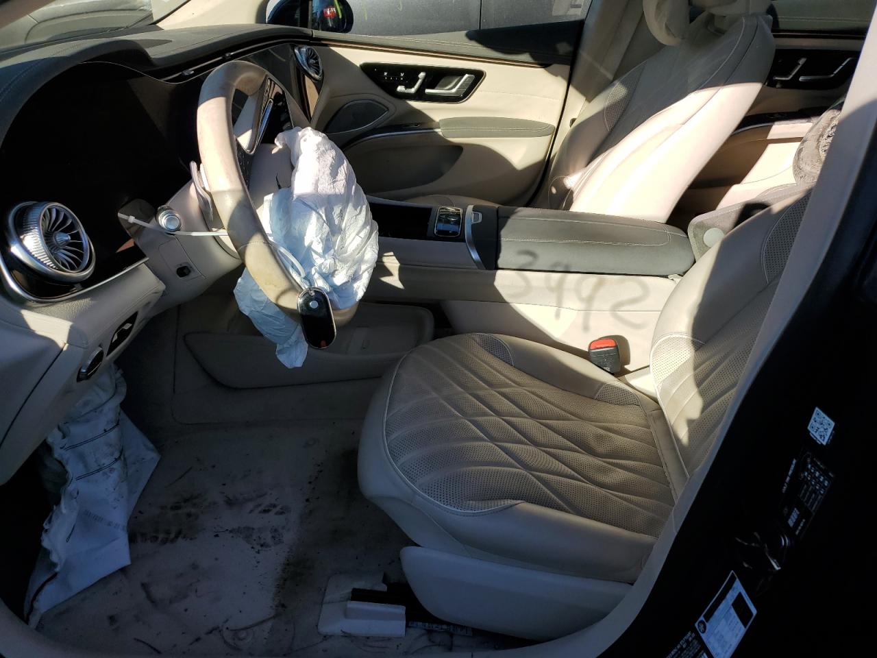 2022 Mercedes-Benz EQS VIN W1KCG4EB8NA017680 Copart auction photo, front end damage thumbnail 7