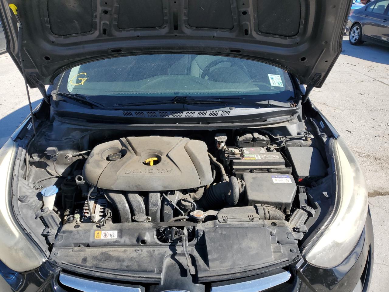 2014 Hyundai Elantra VIN KMHDH4AE6EU210402 Copart auction photo, rear end / minor dent/scratches damage thumbnail 11