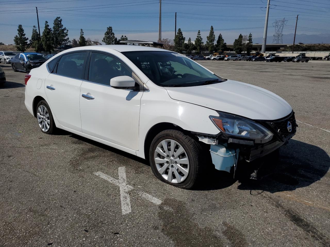 2017 Nissan Sentra VIN 3N1AB7AP9HY357720 Copart auction photo, front end / undercarriage damage thumbnail 4