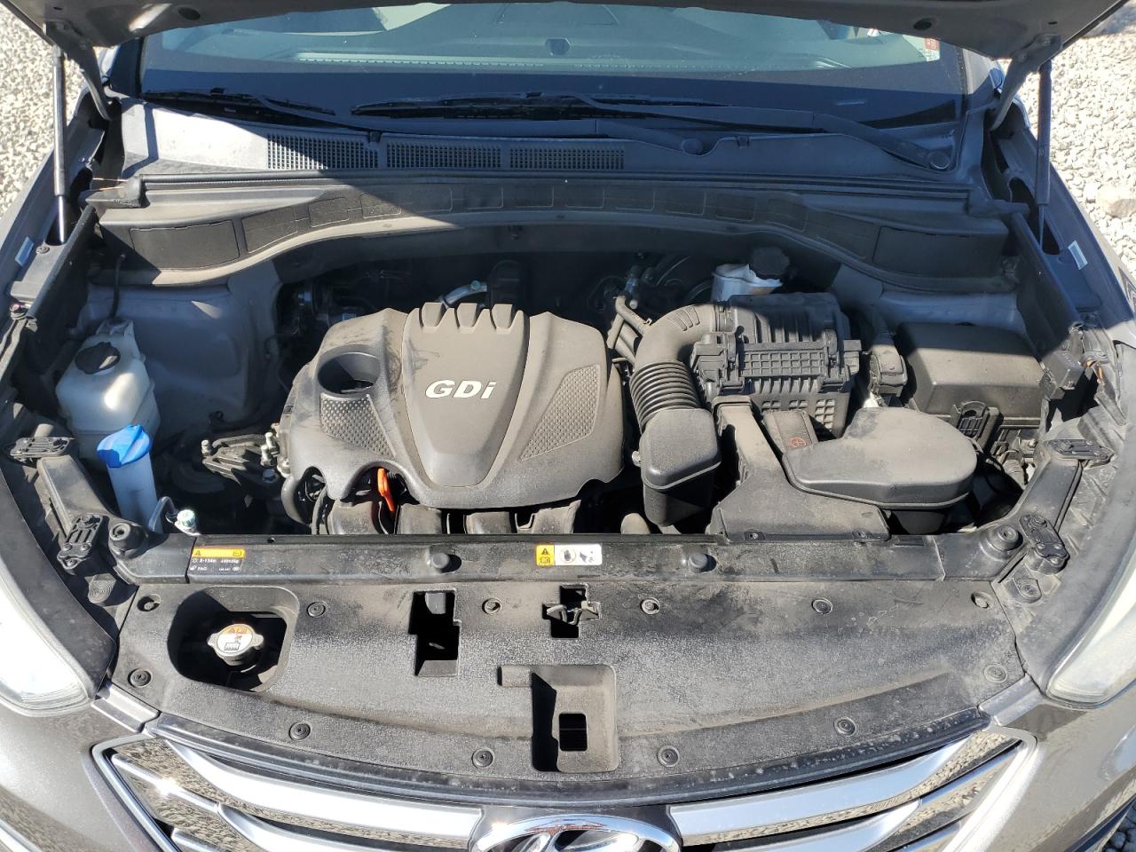 2015 Hyundai Santa Fe VIN 5XYZT3LB7FG245734 Copart auction photo, rear end / side damage thumbnail 12