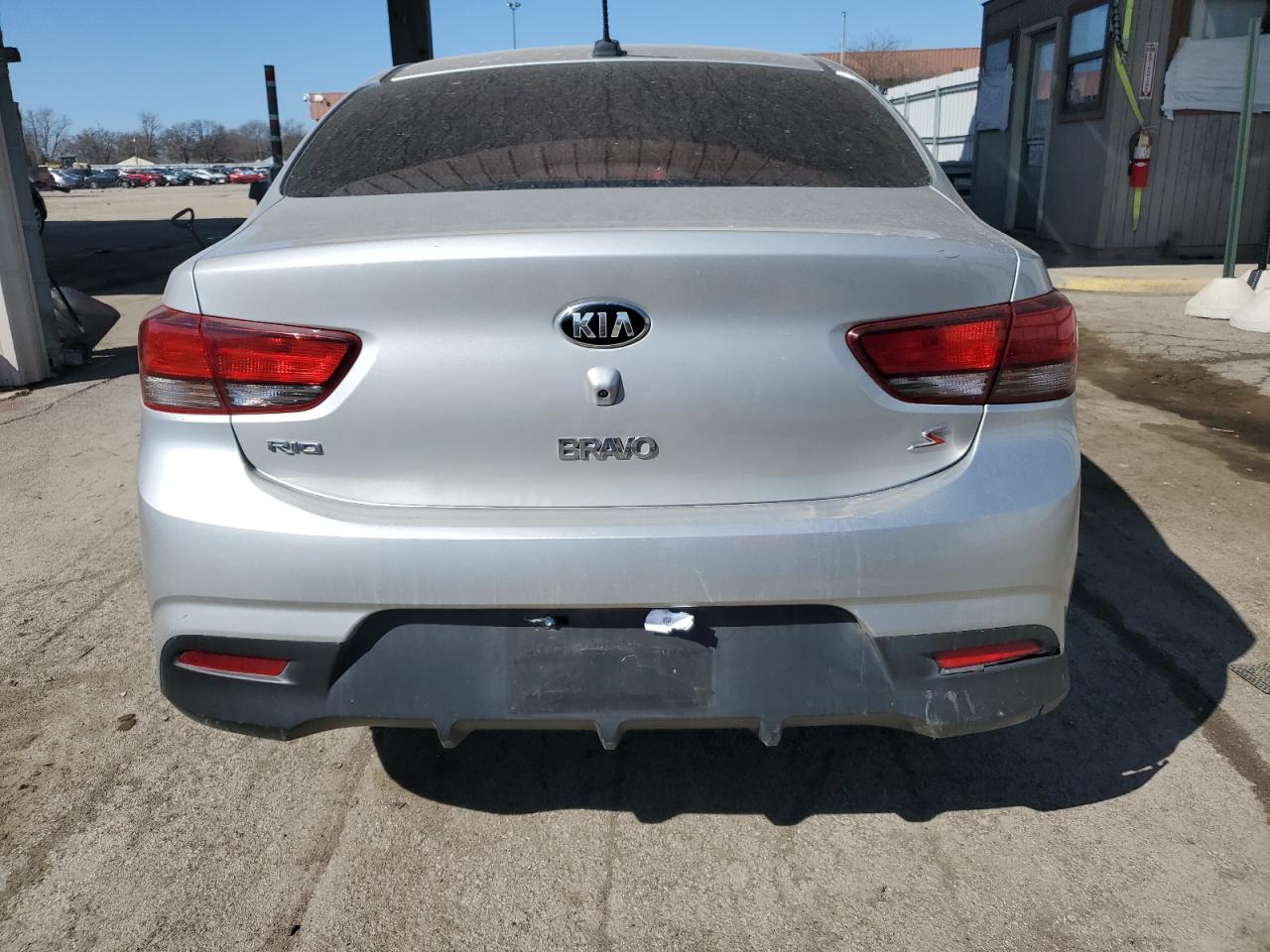 2019 KIA Rio VIN 3KPA24AB6KE208156 Copart auction photo, side / front end damage thumbnail 6