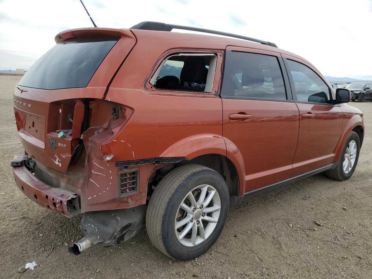 2013 Dodge Journey VIN 3C4PDCBG9DT710666 Copart auction photo, rear end damage thumbnail 3