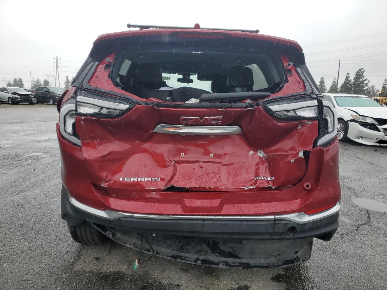2021 GMC Terrain VIN 3GKALVEV5ML329139 Copart auction photo, rear end / front end damage thumbnail 6