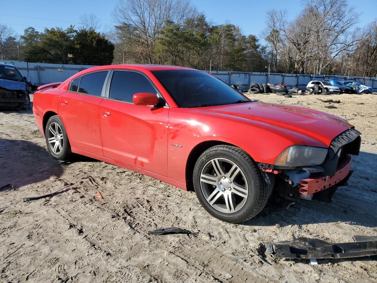 2014 Dodge Charger VIN 2C3CDXCT3EH300736 Copart auction photo, front end / rear end damage thumbnail 4