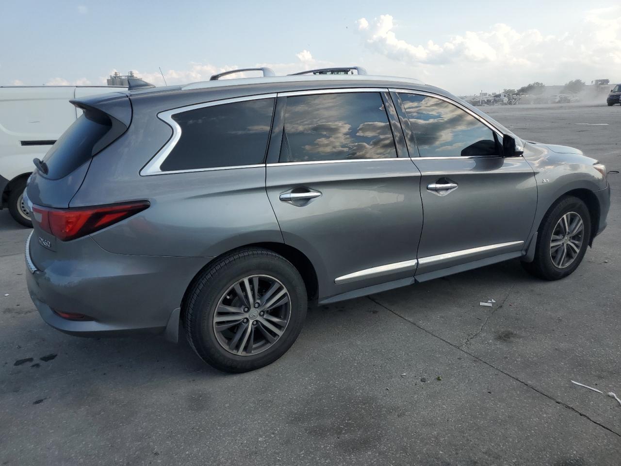 2017 Infiniti QX60 VIN 5N1DL0MN5HC544059 Copart auction photo, top/roof damage thumbnail 3