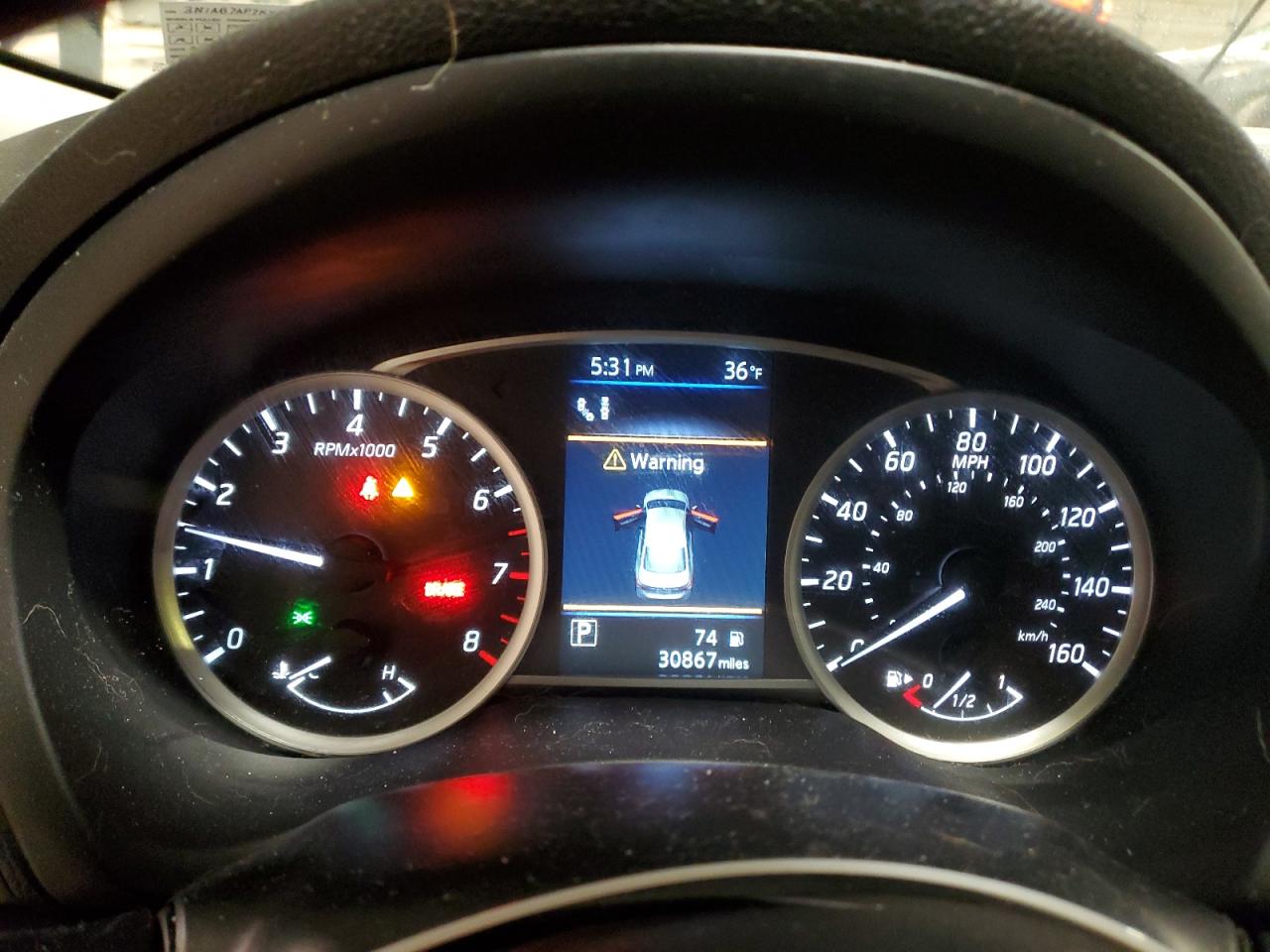 2019 Nissan Sentra VIN 3N1AB7AP7KY244467 Copart auction photo, front end / side damage thumbnail 9