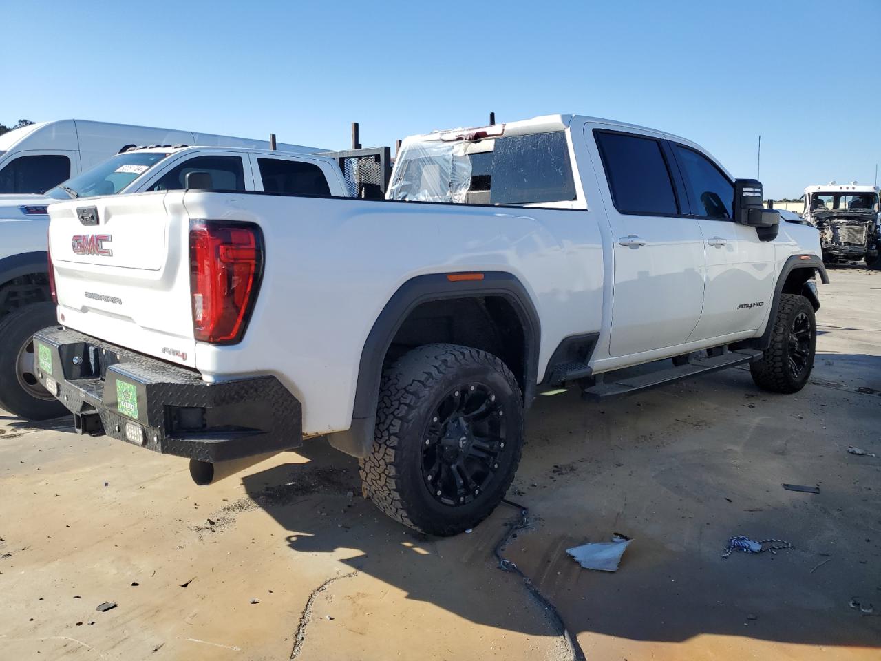 2020 GMC Sierra VIN 1GT49PEY5LF100529 Copart auction photo, front end / mechanical damage thumbnail 3