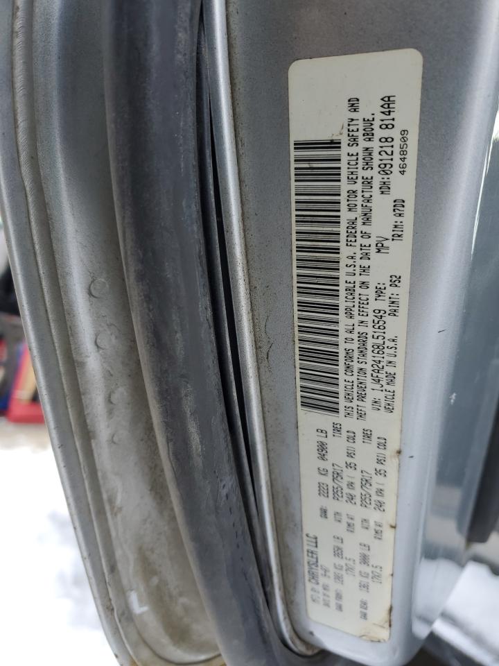 2008 Jeep Wrangler VIN 1J4FA24168L516549 Copart auction photo, all over damage thumbnail 12