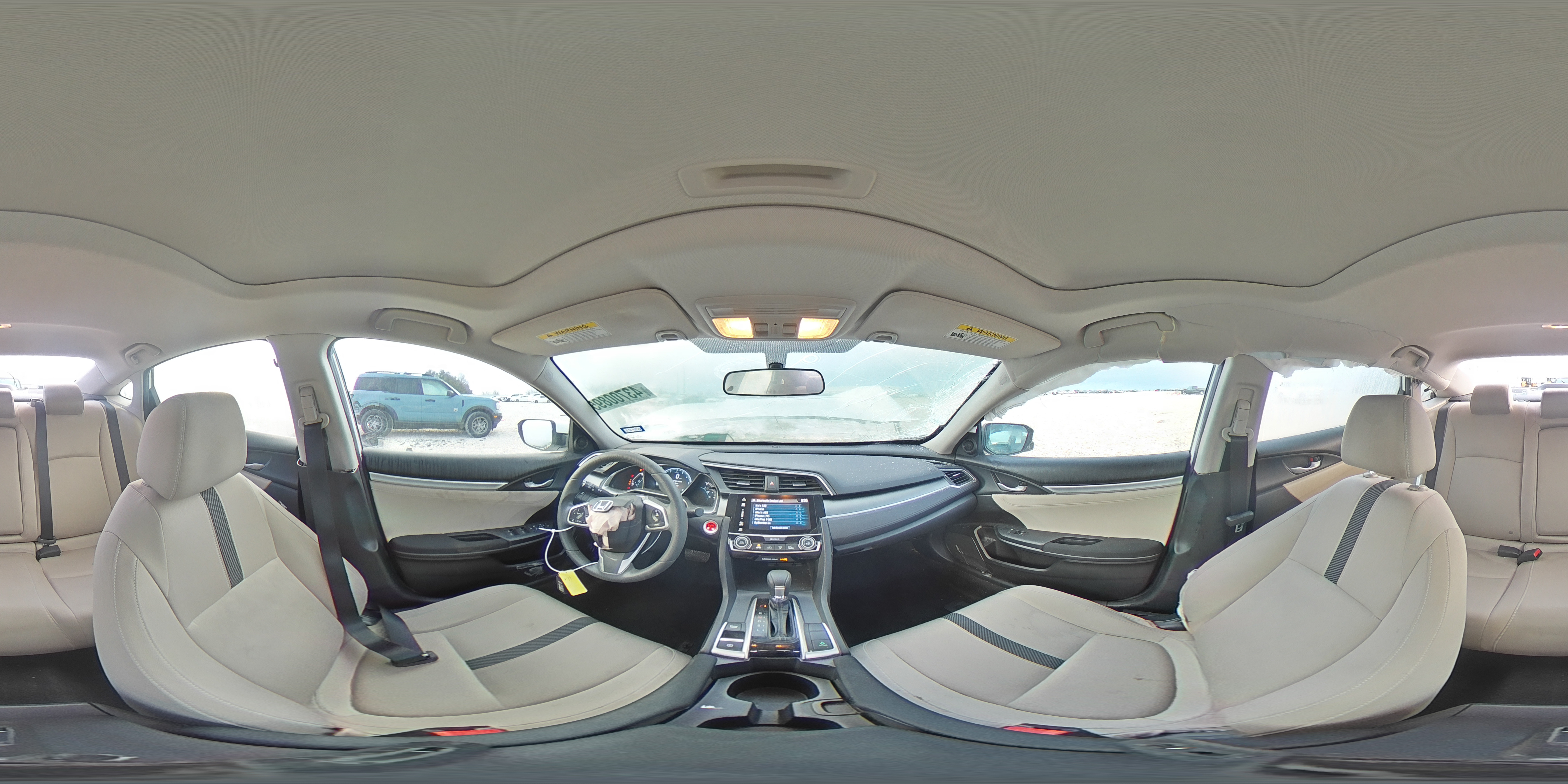 2016 Honda Civic VIN 2HGFC2F71GH517428 Copart auction photo, front end / rear end damage thumbnail 13