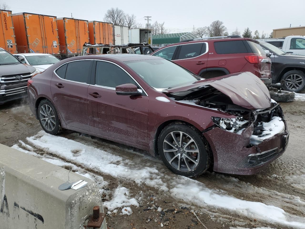 2015 Acura TLX VIN 19UUB2F79FA008503 Copart auction photo, front end damage thumbnail 4
