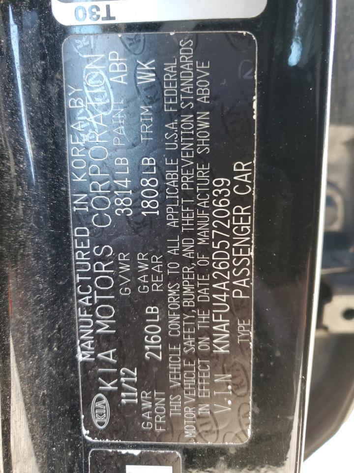 2013 KIA Forte VIN KNAFU4A26D5720639 Copart auction photo, side damage thumbnail 12