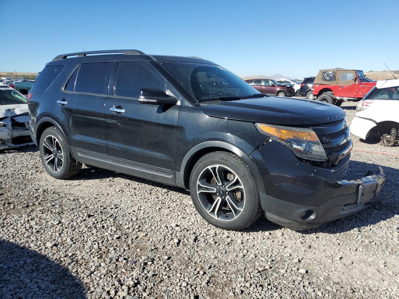 2014 Ford Explorer VIN 1FM5K8GT7EGA69664 Copart auction photo, front end / front end damage thumbnail 4
