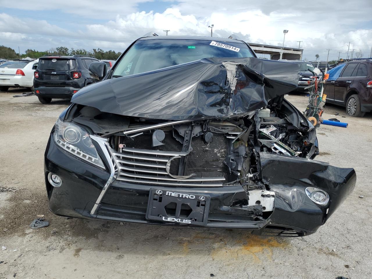 2015 Lexus RX VIN 2T2BK1BA5FC329060 Copart auction photo, front end damage thumbnail 5