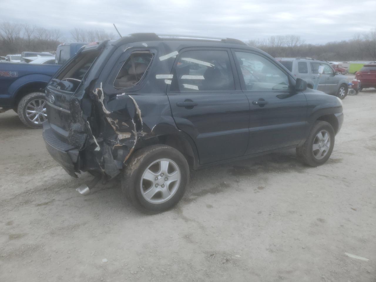 2008 KIA Sportage VIN KNDJF724787530187 Copart auction photo, rear end damage thumbnail 3