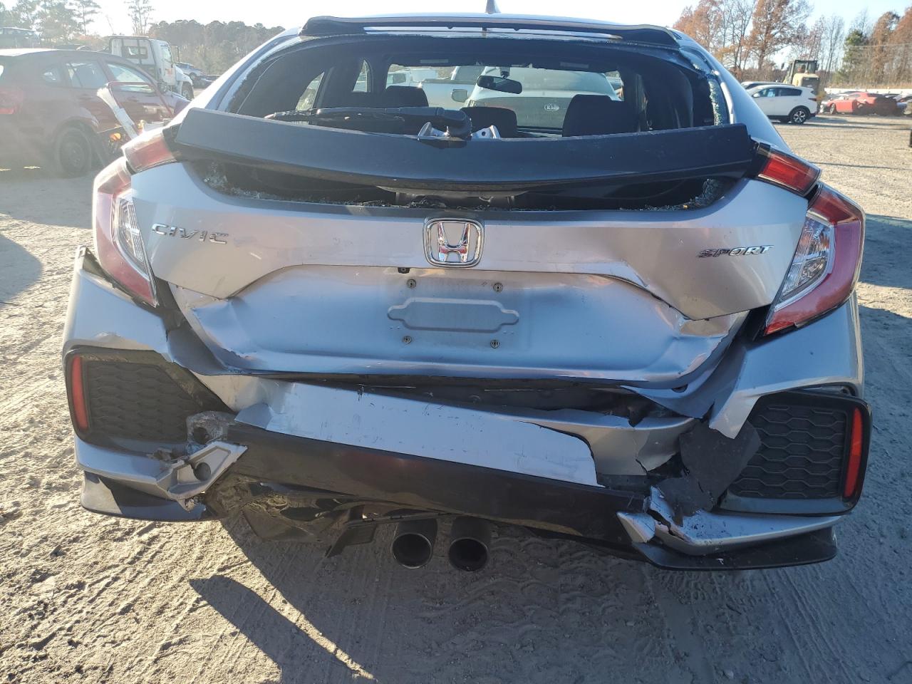 2018 Honda Civic VIN SHHFK7H48JU221156 Copart auction photo, rear end / minor dent/scratches damage thumbnail 6