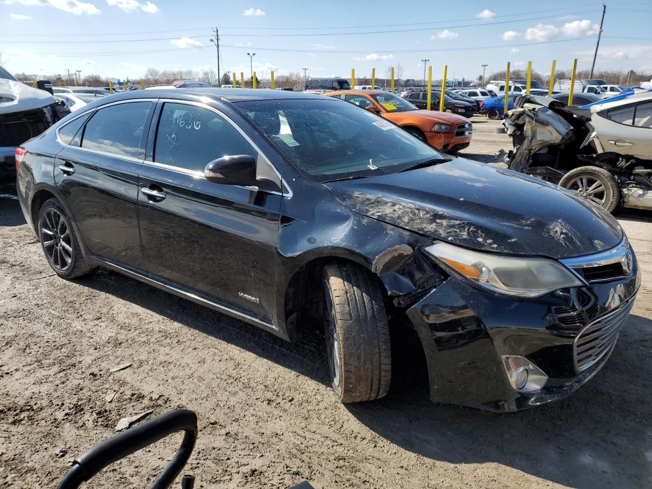 2015 Toyota Avalon VIN 4T1BD1EB3FU041636 Copart auction photo, side / front end damage thumbnail 4