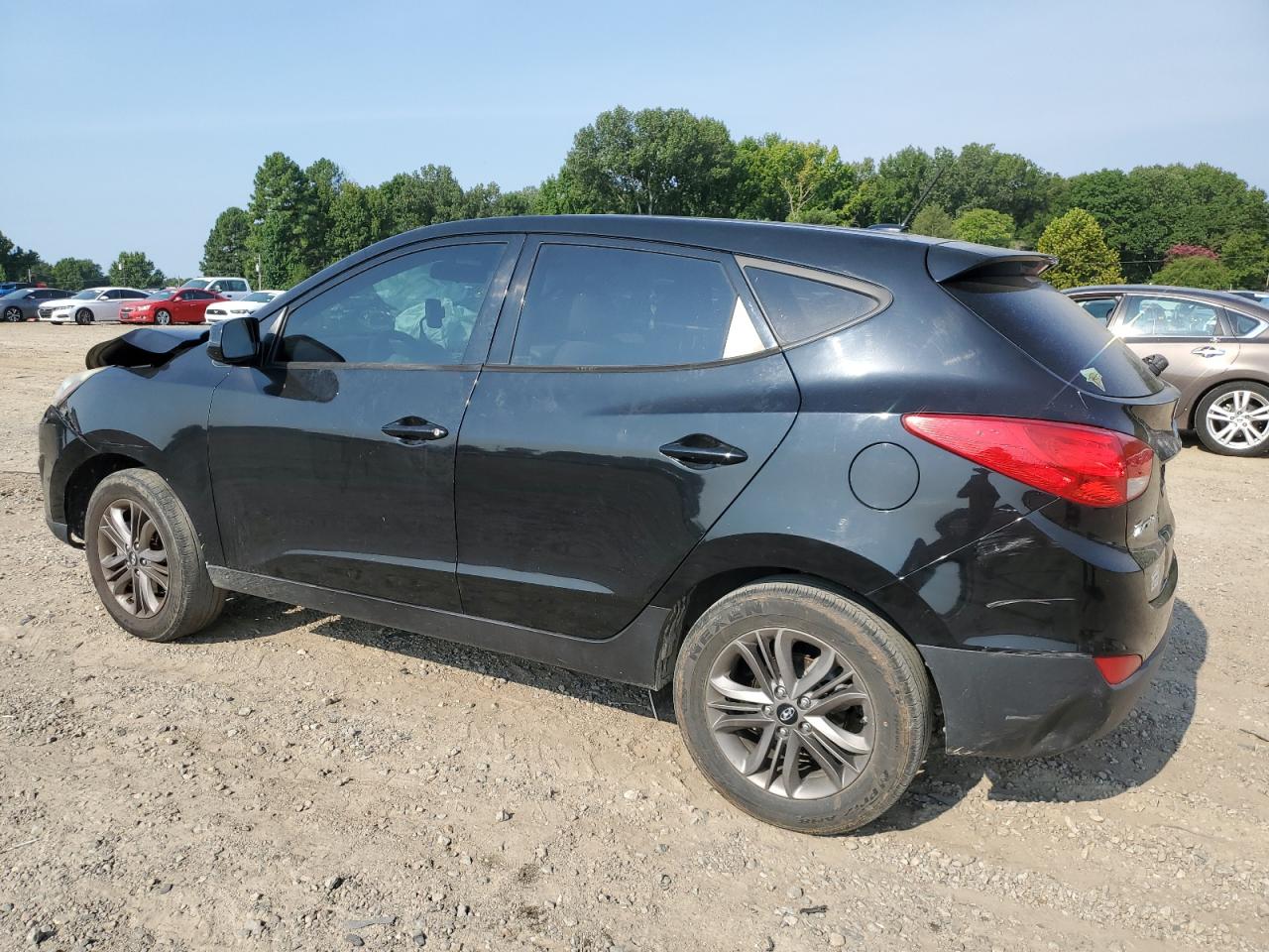 2014 Hyundai Tucson VIN KM8JT3AF7EU830776 Copart auction photo, front end / minor dent/scratches damage thumbnail 2