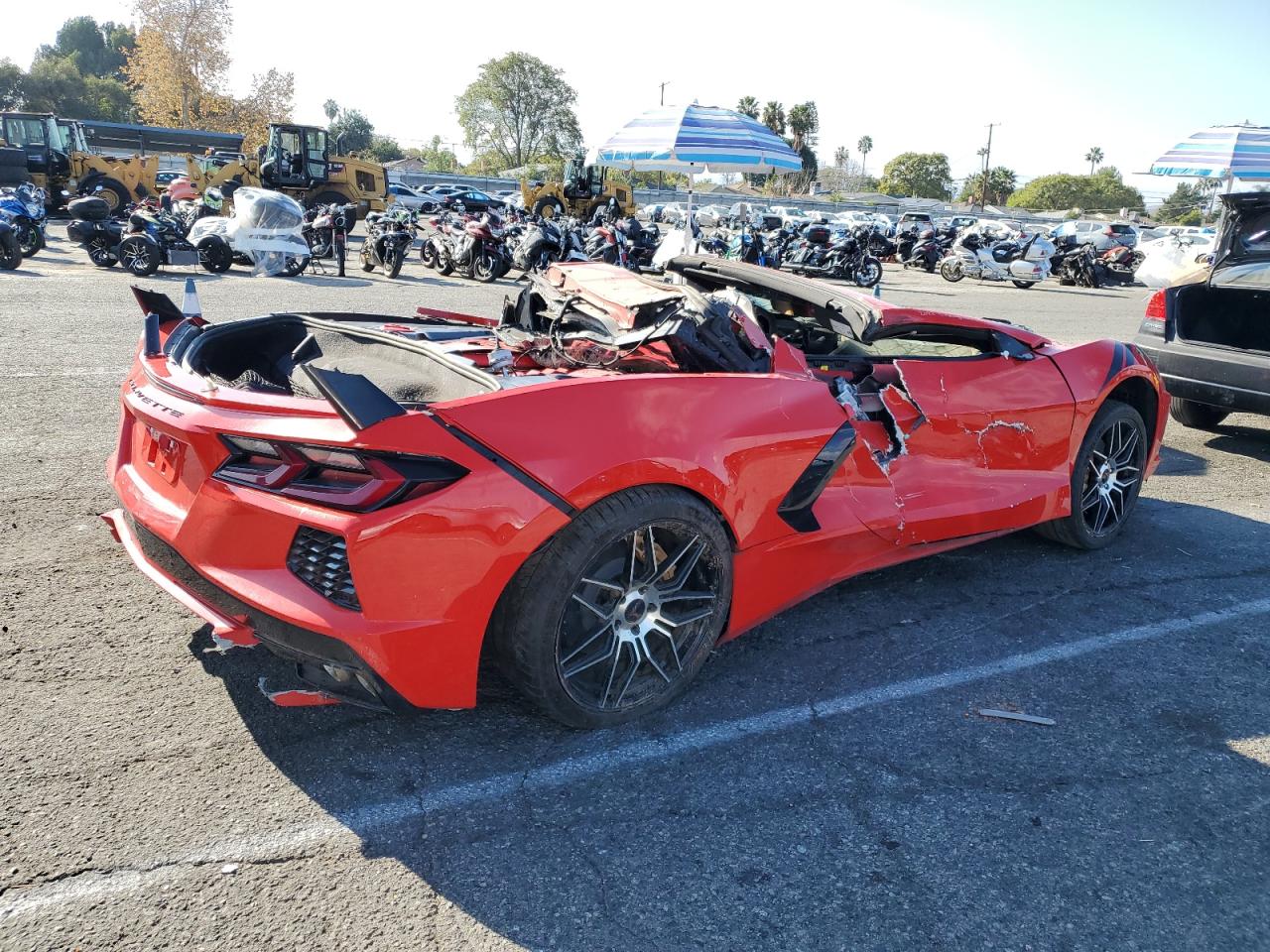 2022 Chevrolet Corvette VIN 1G1YB2D4XN5121899 Copart auction photo, rollover / minor dent/scratches damage thumbnail 3