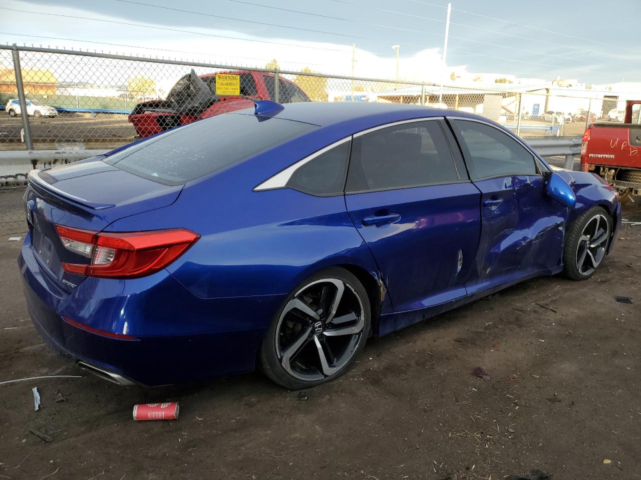 2019 Honda Accord VIN 1HGCV1F39KA006416 Copart auction photo, side damage thumbnail 3