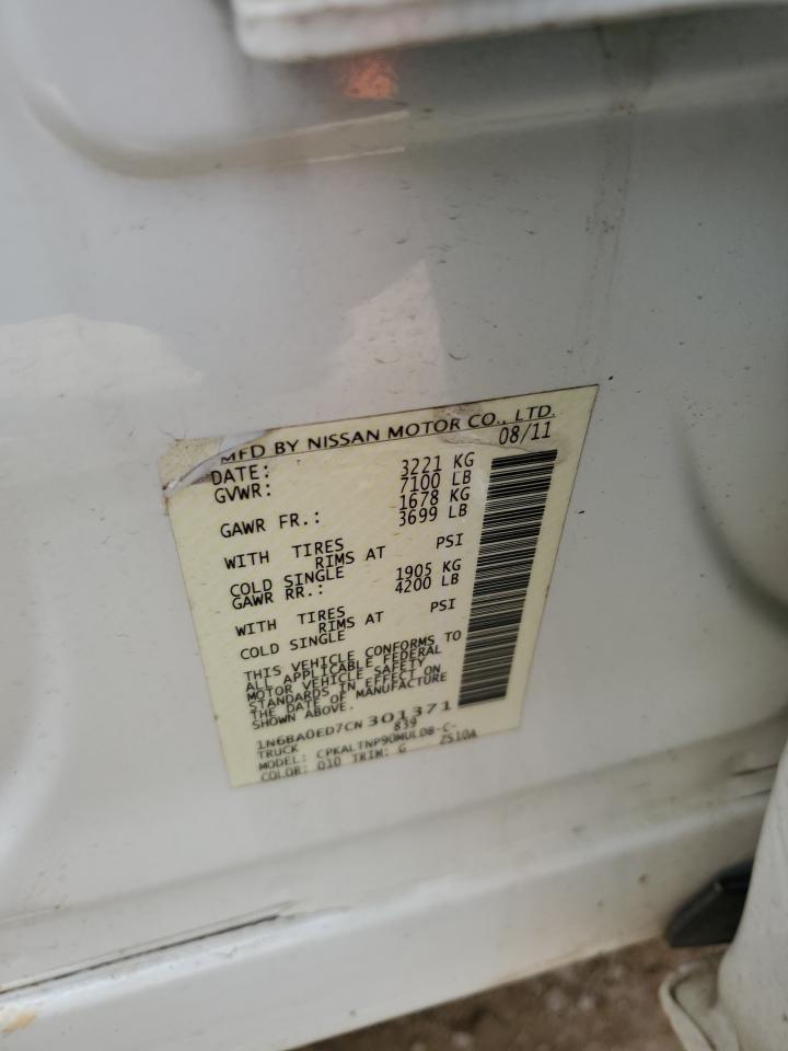 2012 Nissan Titan VIN 1N6BA0ED7CN301371 Copart auction photo, side / all over damage thumbnail 15