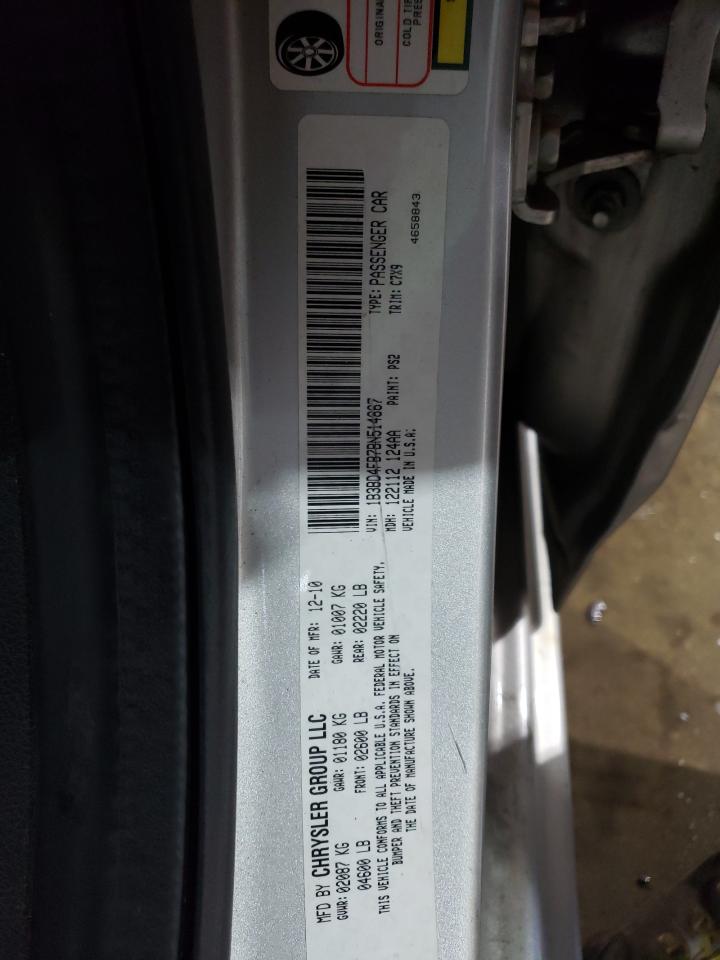 2011 Dodge Avenger VIN 1B3BD4FB7BN514867 Copart auction photo, front end / minor dent/scratches damage thumbnail 12
