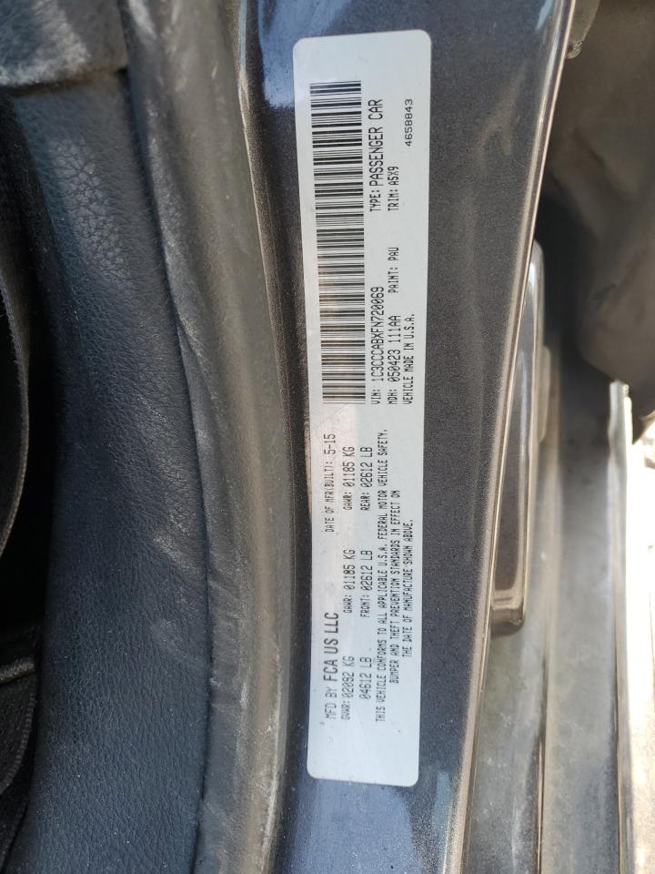 2015 Chrysler 200 VIN 1C3CCCABXFN720069 Copart auction photo, front end damage thumbnail 14