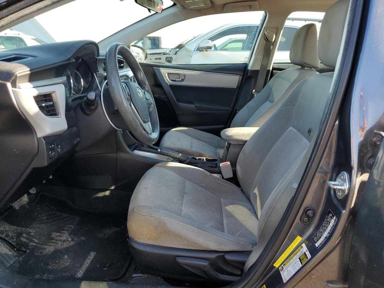 2015 Toyota Corolla VIN 5YFBURHEXFP311340 Copart auction photo, top/roof / minor dent/scratches damage thumbnail 7
