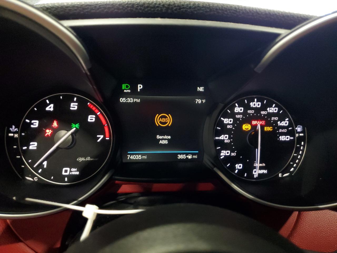 2018 Alfa Romeo Giulia VIN ZARFAECNXJ7599015 Copart auction photo, rear end / front end damage thumbnail 9
