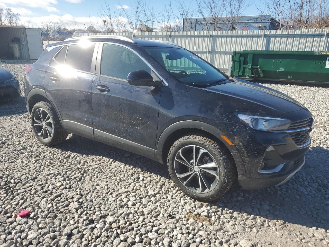 2021 Buick Encore VIN KL4MMESLXMB095052 Copart auction photo, front end / side damage thumbnail 4