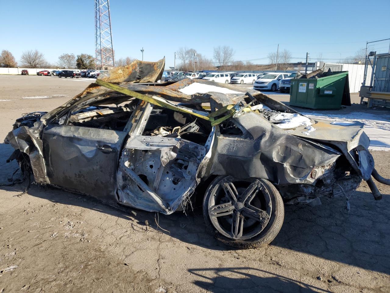 2010 Audi RS4 VIN WAUKGAFL9AA149642 Copart auction photo, burn damage thumbnail 2