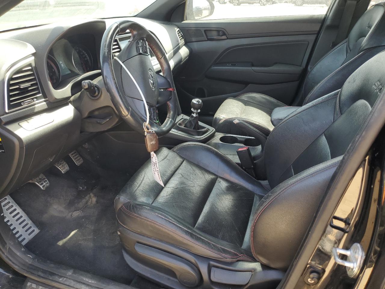 2017 Hyundai Elantra VIN KMHD04LB1HU359489 Copart auction photo, rear end / front end damage thumbnail 7
