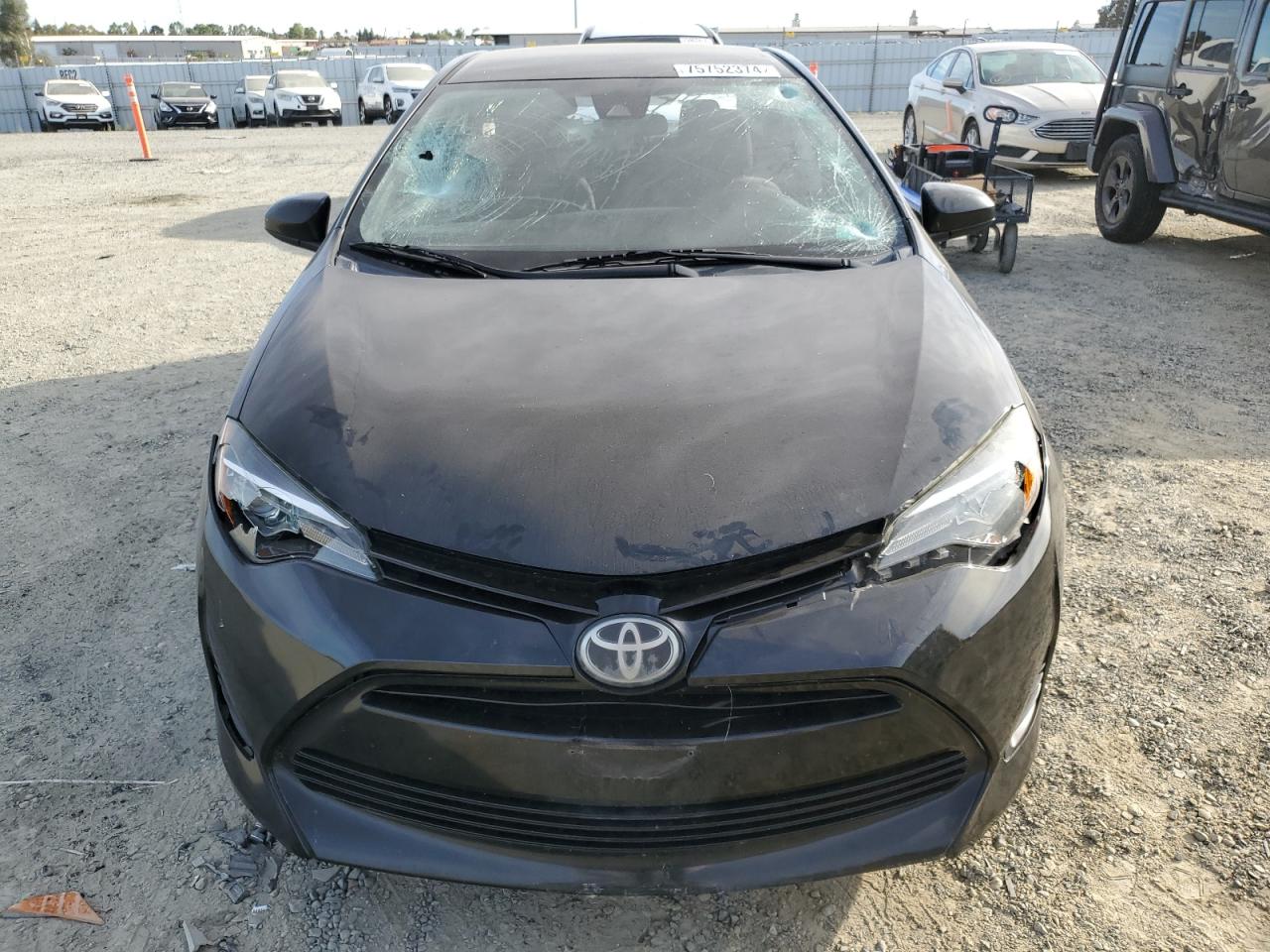 2019 Toyota Corolla VIN 2T1BURHE9KC213796 Copart auction photo, front end / side damage thumbnail 5