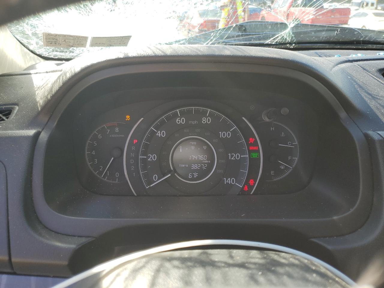 2013 Honda CR-V VIN 5J6RM4H7XDL025233 Copart auction photo, all over damage thumbnail 9