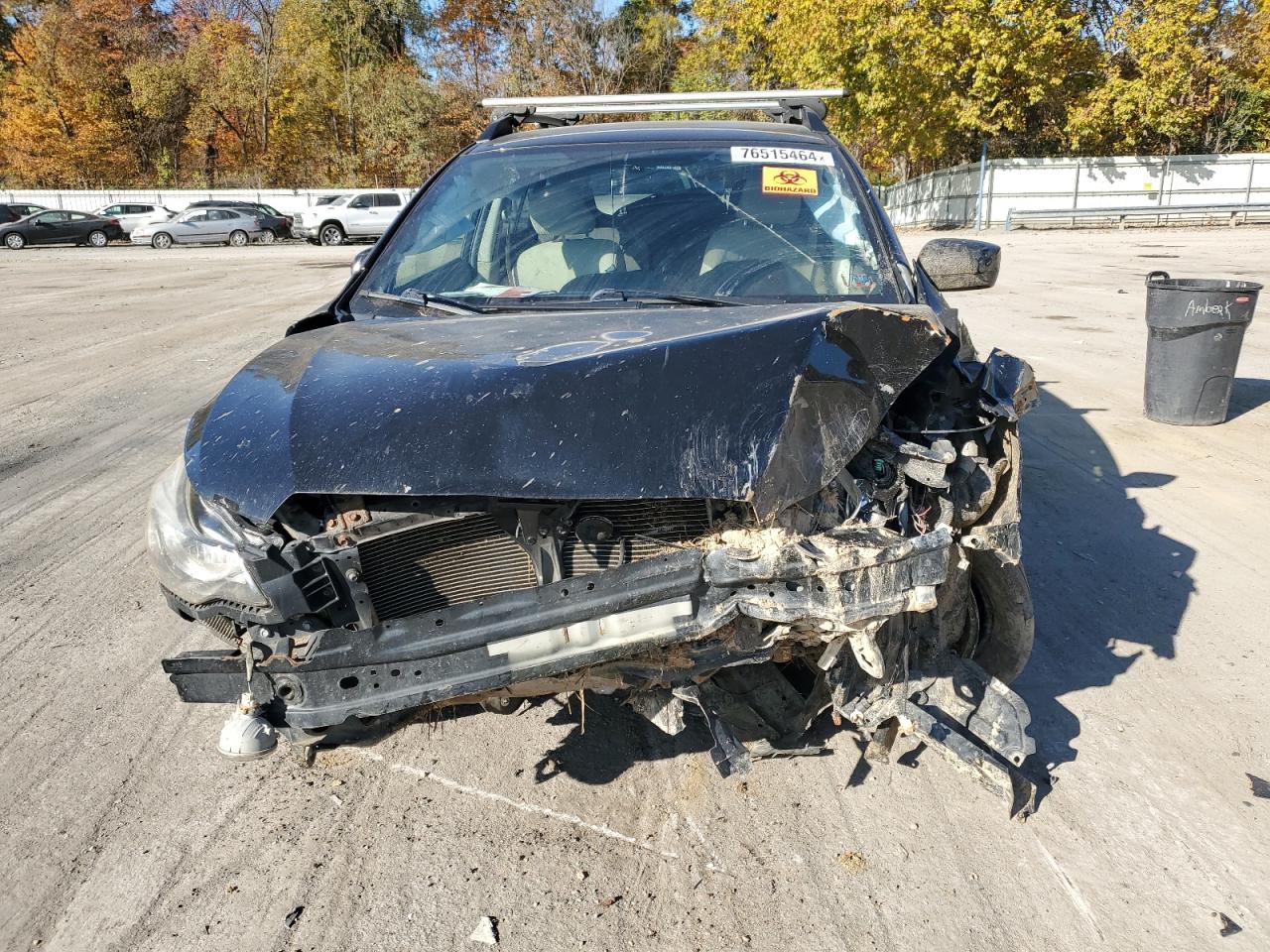2015 Subaru XV VIN JF2GPACC0F8282755 Copart auction photo, front end / side damage thumbnail 5
