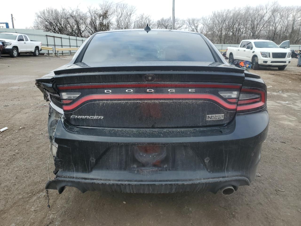 2018 Dodge Charger VIN 2C3CDXHGXJH201174 Copart auction photo, rear end / minor dent/scratches damage thumbnail 6