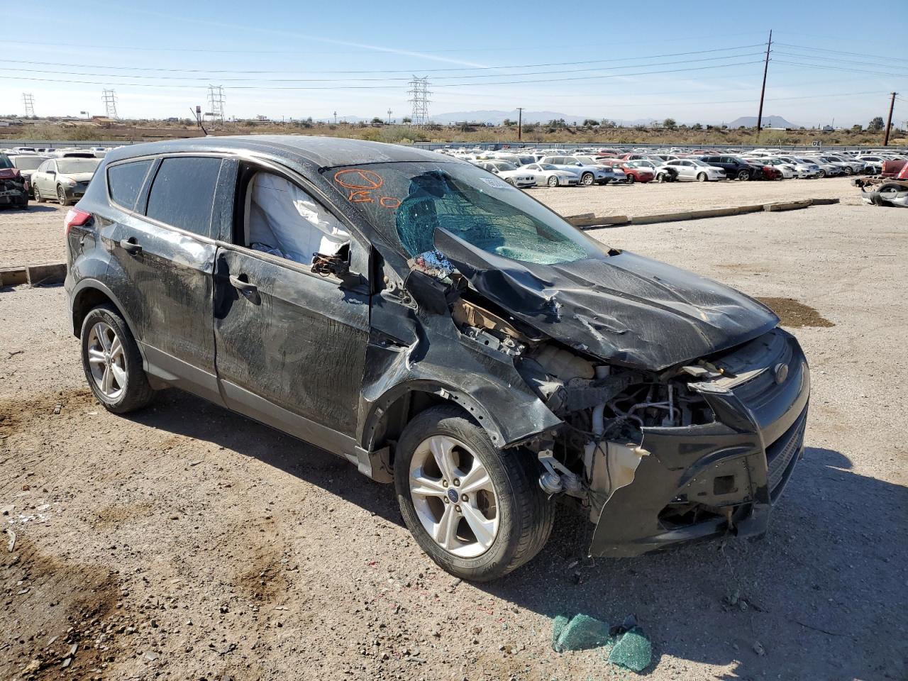 2015 Ford Escape VIN 1FMCU0F79FUA56599 Copart auction photo, front end / frame damage damage thumbnail 4