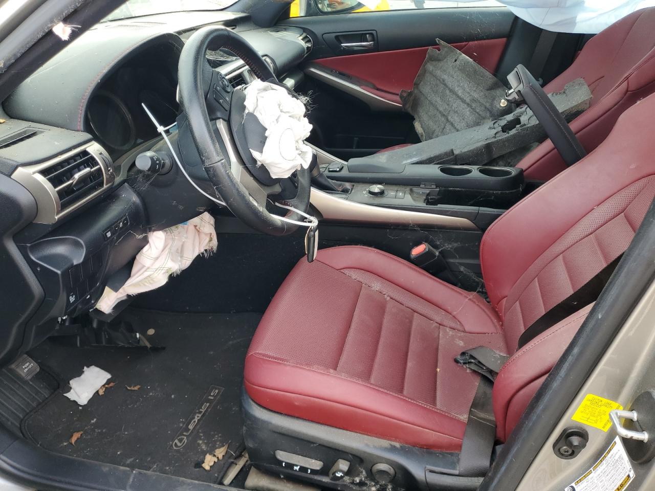 2016 Lexus IS VIN JTHBA1D23G5032184 Copart auction photo, front end damage thumbnail 7